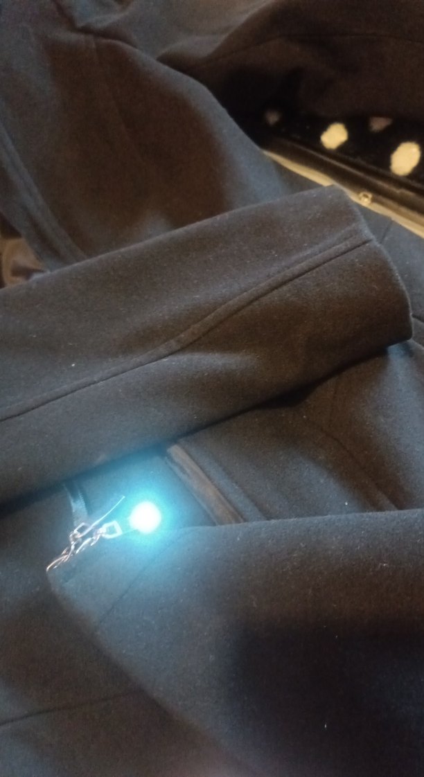 Siyah Uzun Düğmeli Mante Siyah Manto - Görsel 2