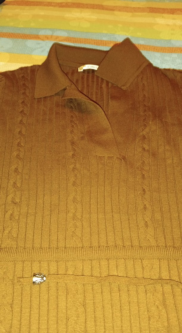 Kahverengi elbise - Görsel 2