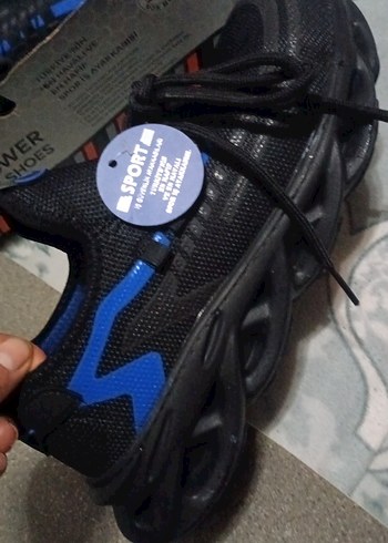 Erkek Spor Ayakkabı Lacivert Velcro - Görsel 2