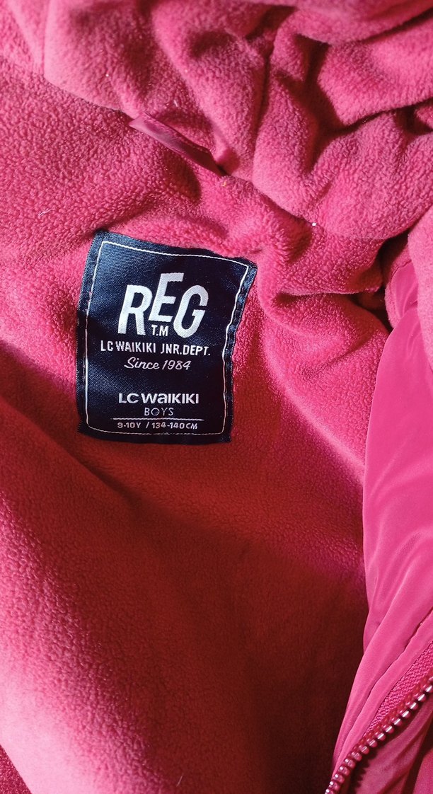 Kırmızı Fermuarlı Kadın Polar Ceket - Görsel 3