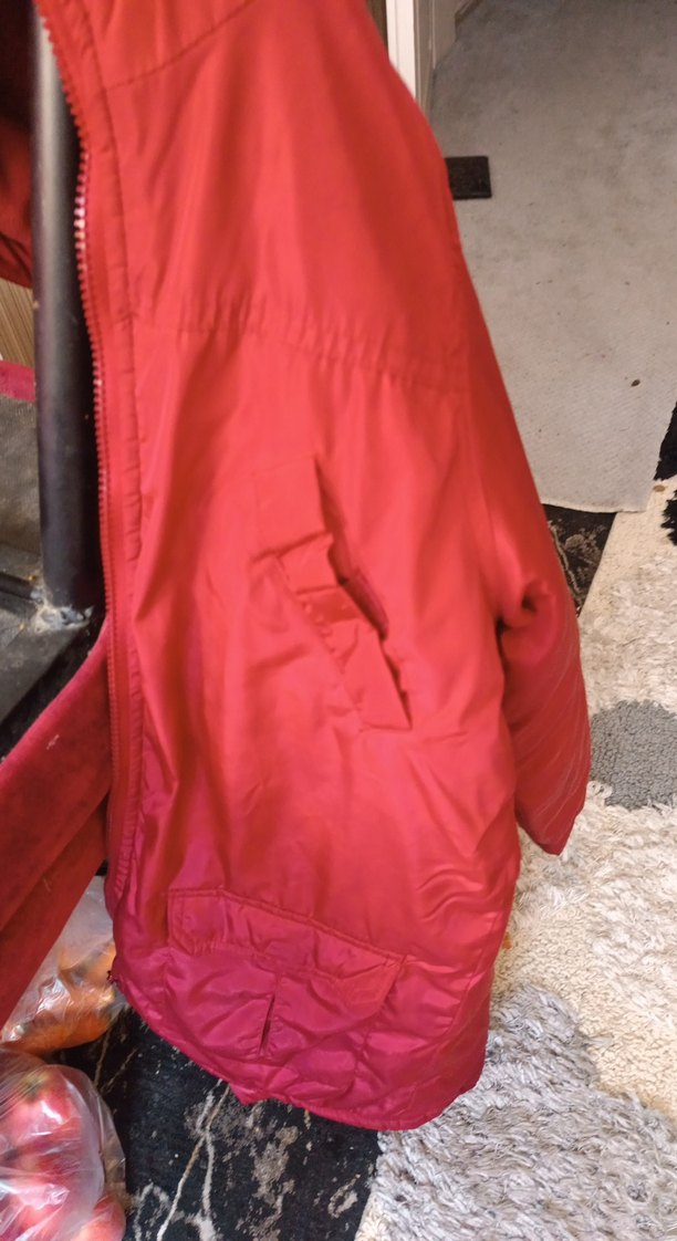 Kırmızı Fermuarlı Kadın Polar Ceket - Görsel 4