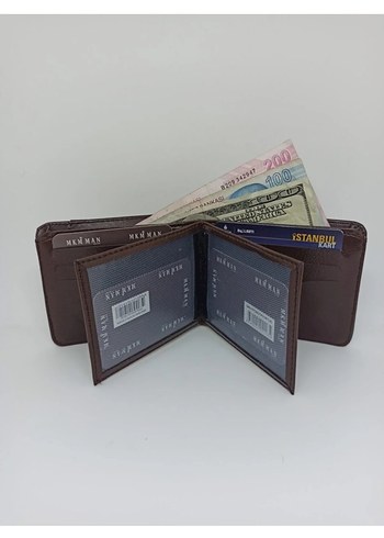 Kahverengi Minimalist Erkek Cüzdanı - Görsel 3