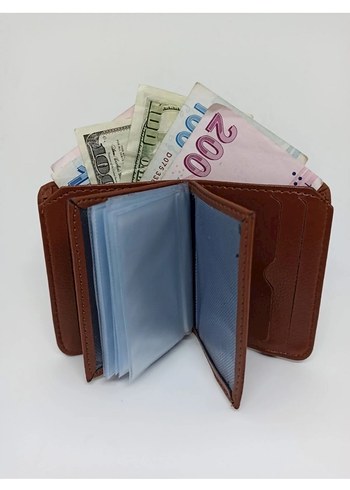 Kahverengi Minimalist Erkek Cüzdanı - Görsel 2