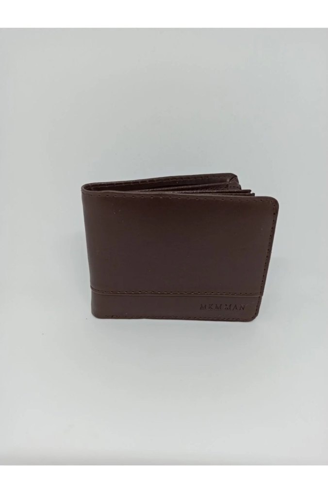 Koyu Kahverengi Minimalist Erkek Cüzdanı - Görsel 3