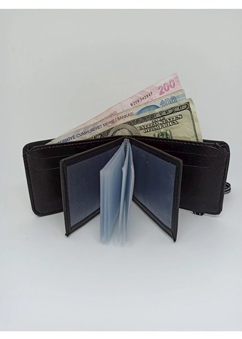 Siyah Minimalist Erkek Cüzdan - Görsel 2