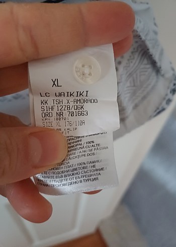 Beyaz Gri Desenli Erkek Polo Tişört - Görsel 2