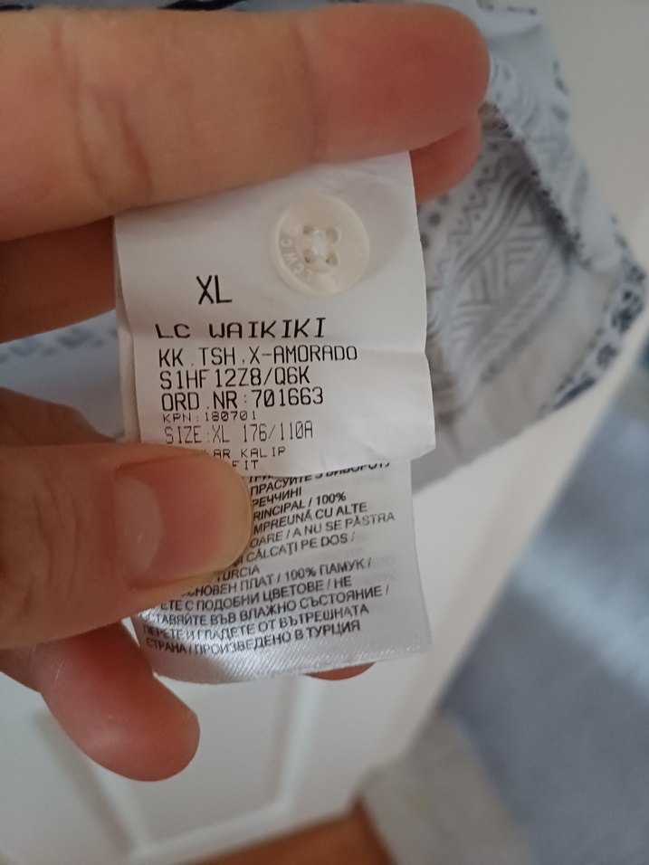 Beyaz Gri Desenli Erkek Polo Tişört - Görsel 2