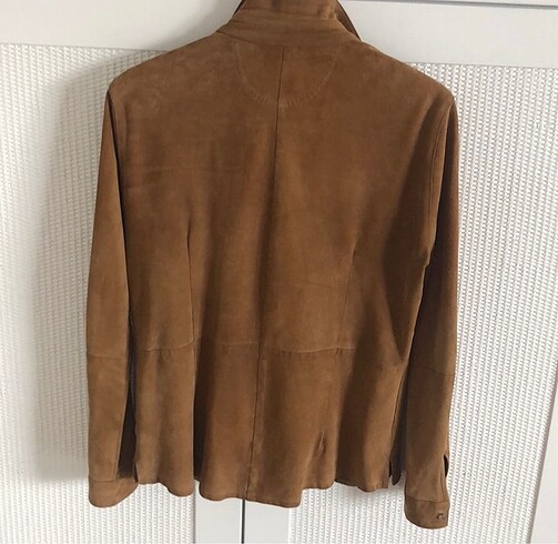 m Beden camel Renk Massimo Dutti Süet Gömlek-Ceket