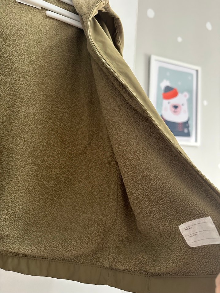 Açık kahve Erkek Çocuk Kapüşonlu Yağmurluk - Görsel 4