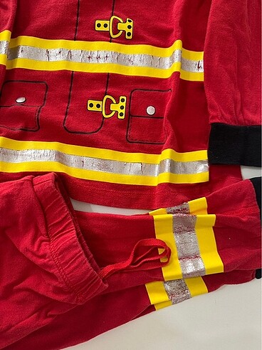 24-36 Ay Beden Pijama itfaiye temalı