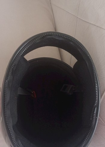 Siyah Baskılı Biker Motosiklet Kaskı - Görsel 4