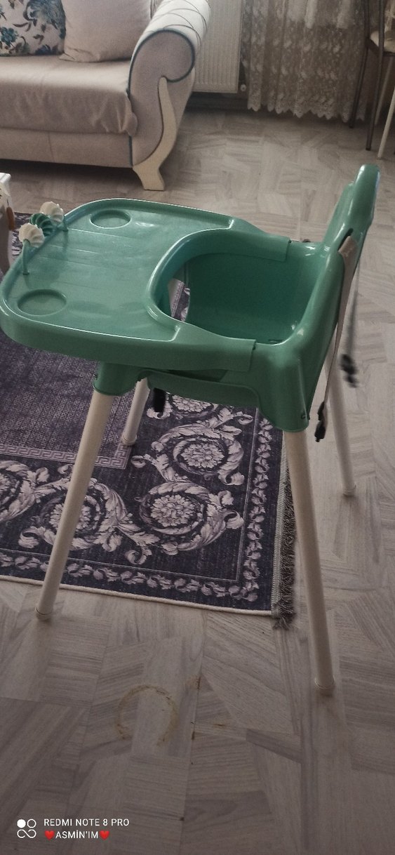 Yeşil Bebek Mama Sandalyesi - Görsel 2