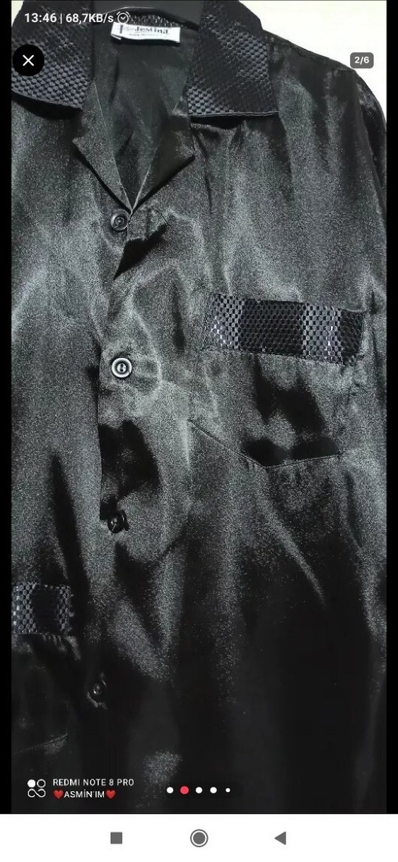 Erkek Siyah Uzun Kollu Pijama Takımı - Görsel 3