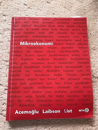 Daren Acemoğlu Mikroekonomi