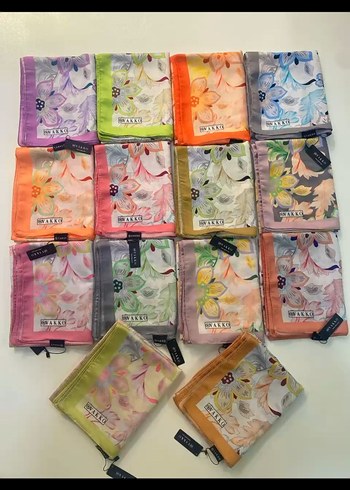 Bohem Çok Renkli Elastik İpek Şal