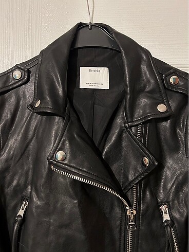Bershka Bershka deri biker ceket