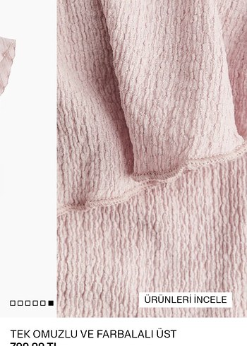 Pembe Tek Omuzlu  Bluz - Görsel 2