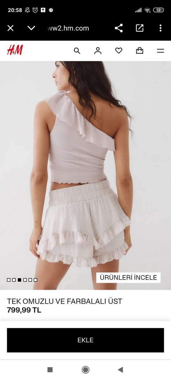 Pembe Tek Omuzlu  Bluz - Görsel 5