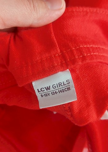 LC Waikiki Kız çocuk Kırmızı Denim Pantolon (ikili fiyatı)