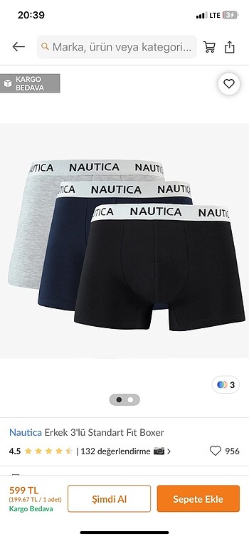 Nautica erkek boxer