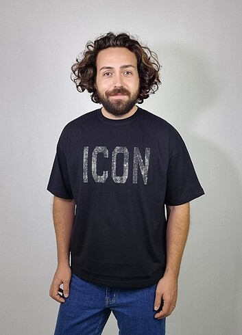 xs Beden ICON Taşlı T-shirt