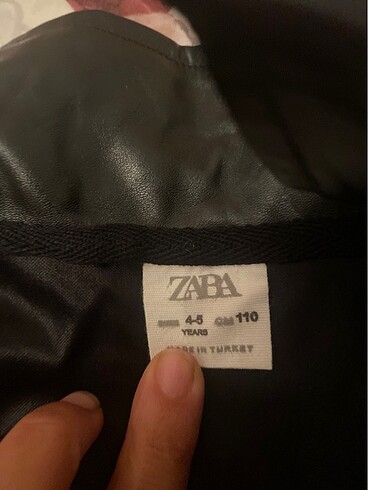 4 Yaş Beden Zara yakın deri