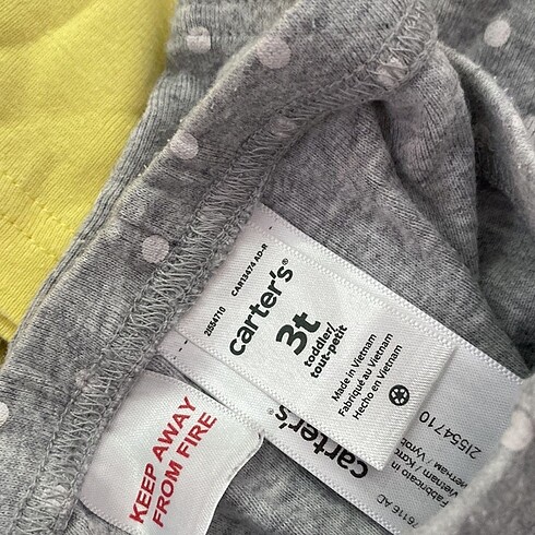 3 Yaş Beden çeşitli Renk Carters takım 4 lü