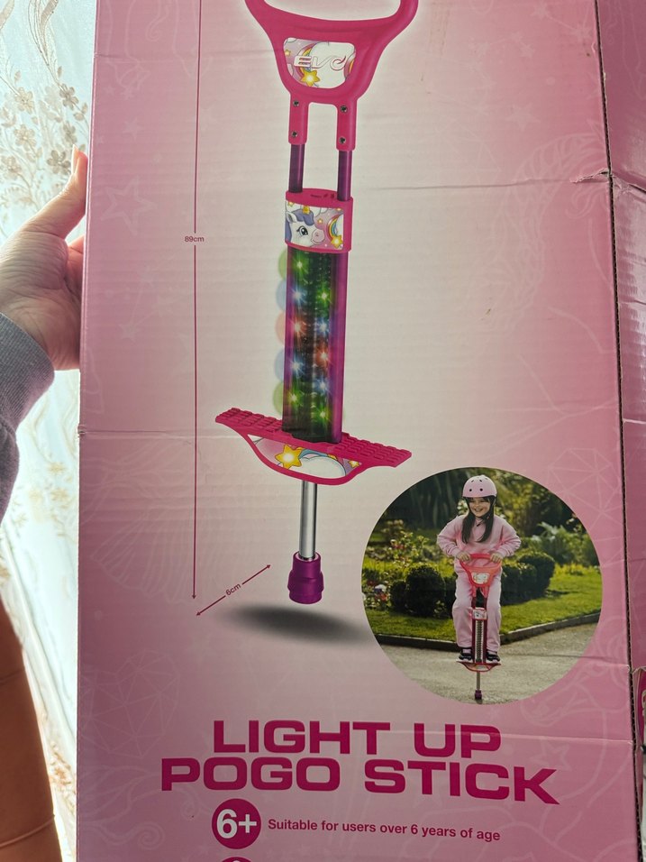 Işıklı Pogo Çubuğu Pembe 6+ Yaş - Görsel 2