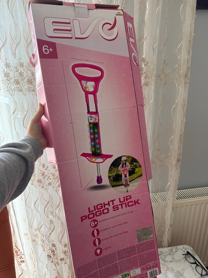 Işıklı Pogo Çubuğu Pembe 6+ Yaş - Görsel 4