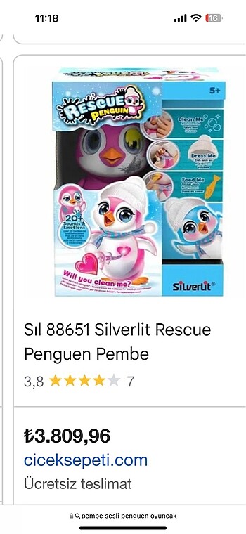 Sesli penguen