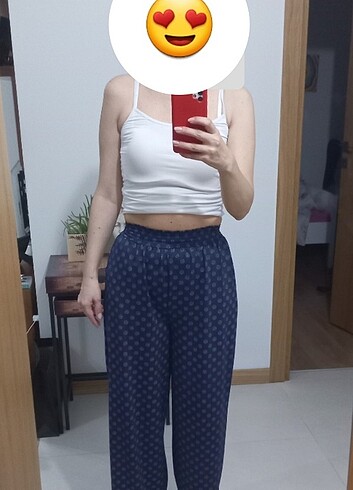 xs Beden lacivert Renk H&M xs pantolon