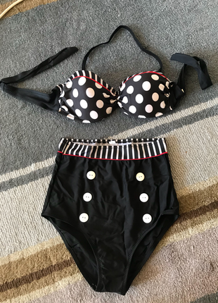 m Beden çeşitli Renk Pinup bikini