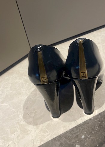 Tommy Hilfiger Lacivert Platform Topuklu Kadın Ayakkabı - Görsel 3