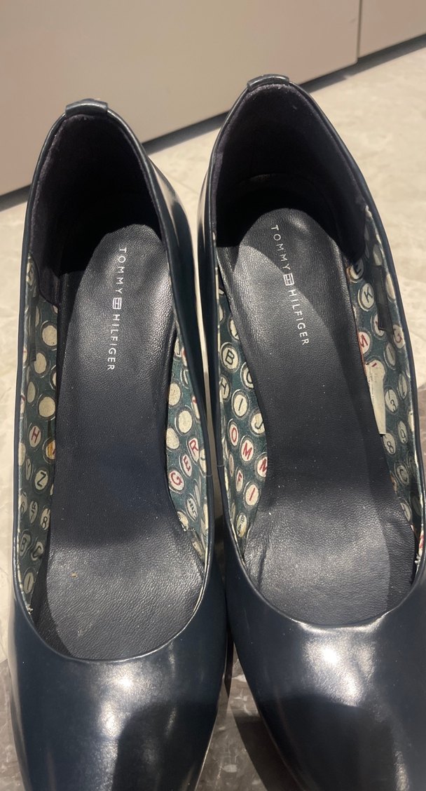 Tommy Hilfiger Lacivert Platform Topuklu Kadın Ayakkabı - Görsel 5