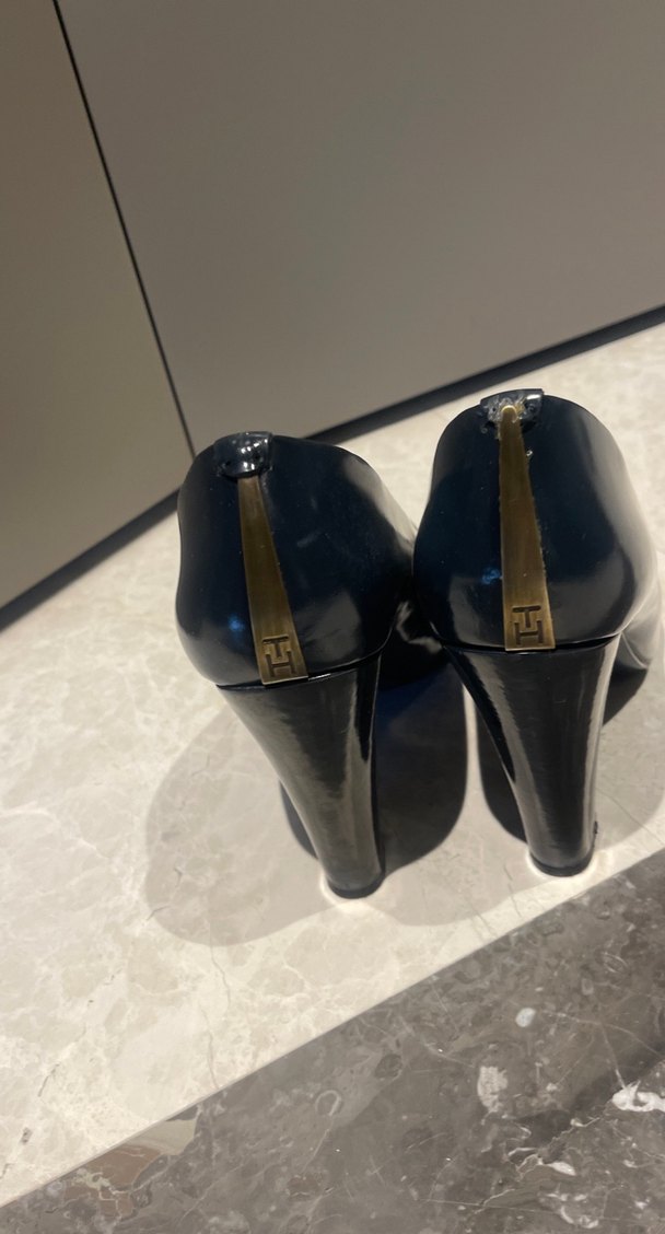 Tommy Hilfiger Lacivert Platform Topuklu Kadın Ayakkabı - Görsel 3