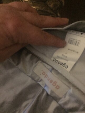 38 Beden gri Renk Lame gümüş etek
