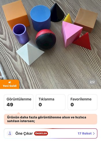 Diğer Renkli Geometrik Şekiller Eğitim Seti