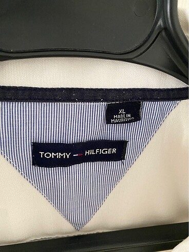 l/xl Beden Tommy Hilfiger Erkek Beyaz Keten Gömlek