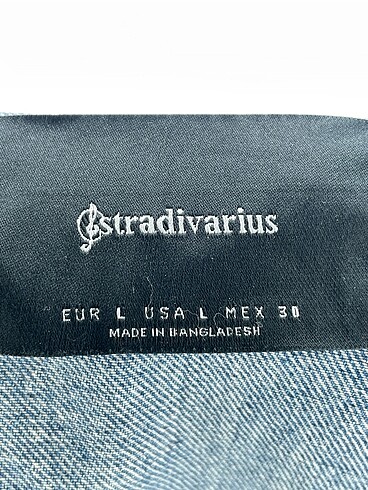 l Beden mavi Renk Stradivarius Kot Ceket %70 İndirimli.
