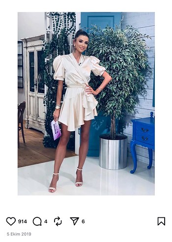 Bebek Mavi Coupe Marka Midi Boy Drapeli Kadın Mezuniyet Elbisesi - Görsel 6