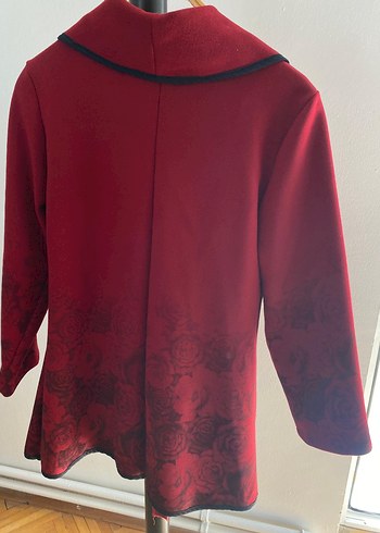 Zara Bordo Midi Kadın Klasik Ceket