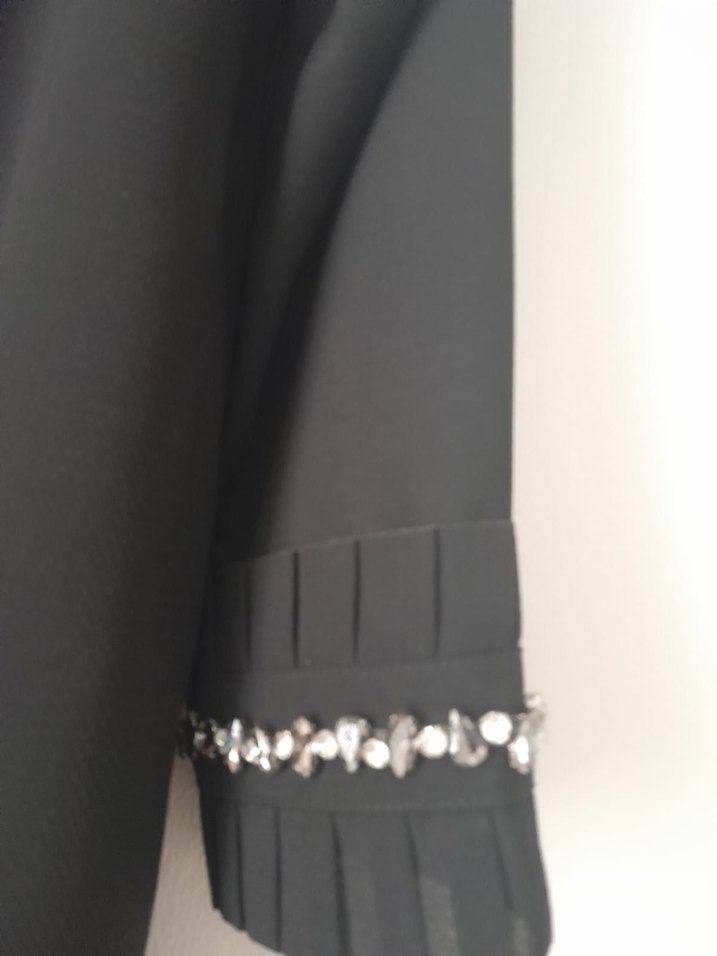 Nakış Detaylı Siyah Uzun ferace - Görsel 3