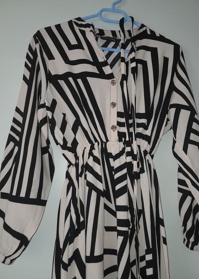 Viskon elbise - Görsel 3