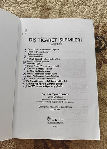  Beden Renk Dış Ticaret İşlemleri Yönetimi