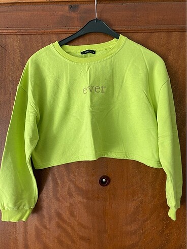 Genç kız çocuk crop sweatshirt