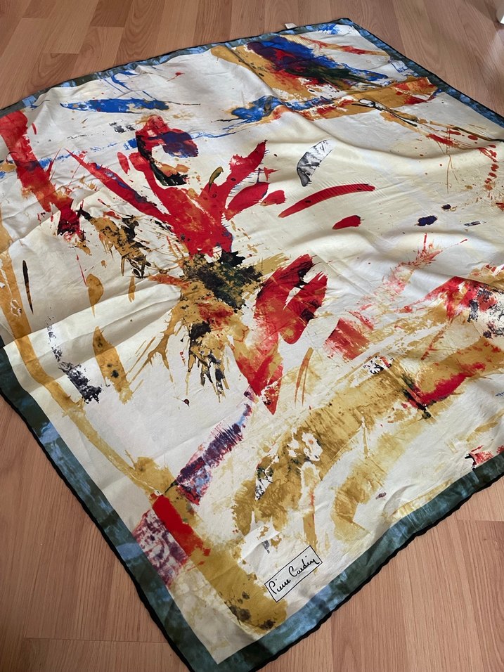 Pierre Cardin Vintage Bohem Eşarp - Görsel 2