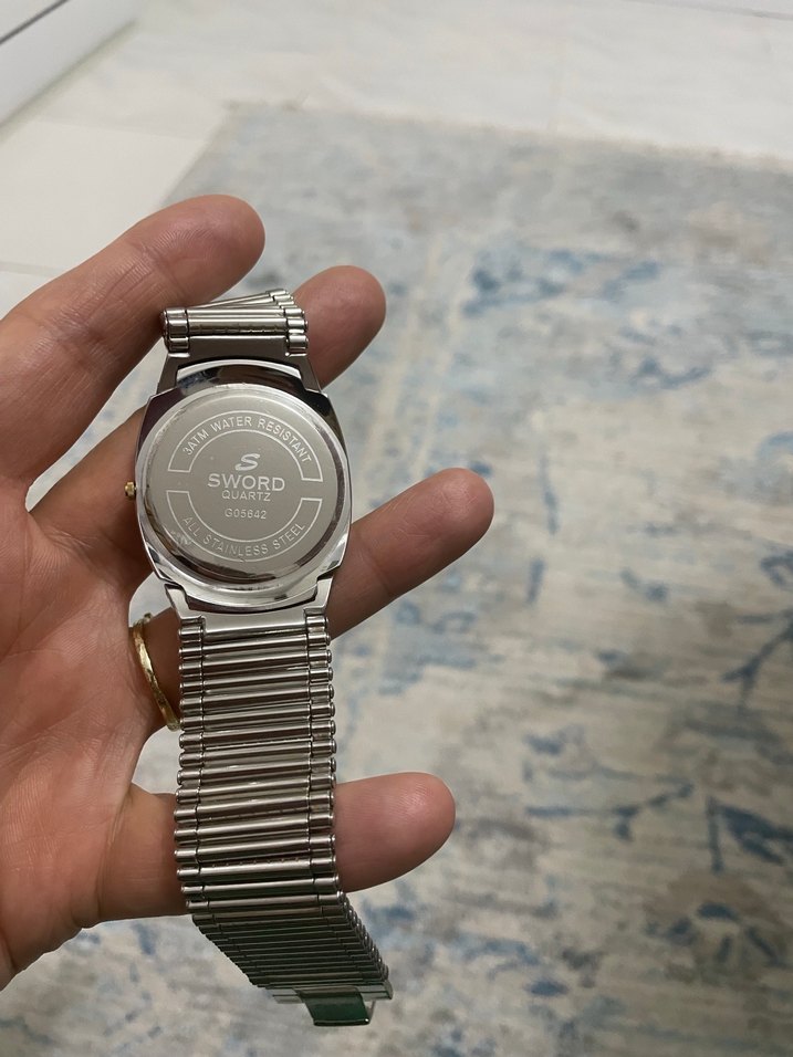 Klasik erkek Kol Saati - Altın ve Gri - Görsel 2