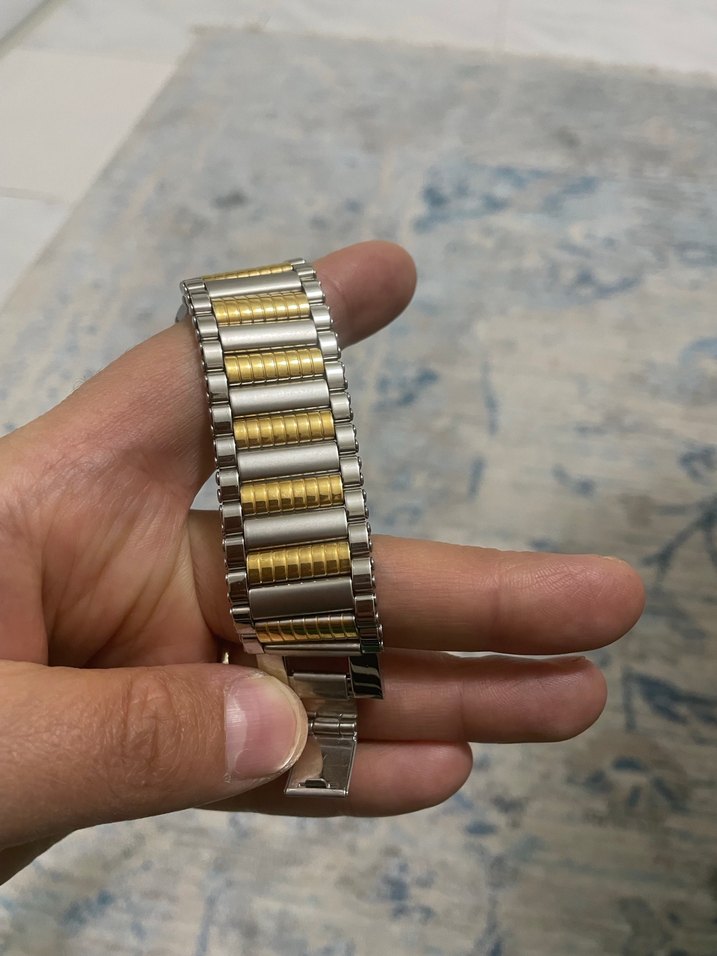 Klasik erkek Kol Saati - Altın ve Gri - Görsel 4