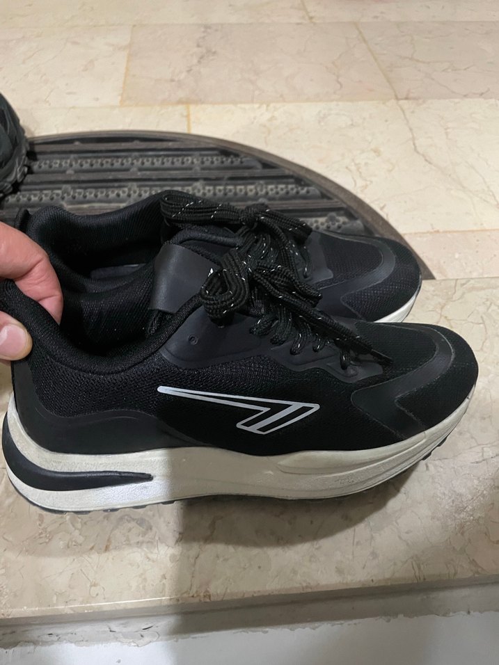 Siyah Spor Kadın Sneakers - Görsel 4