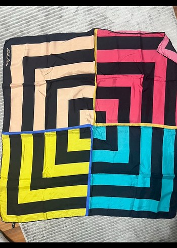 Renkli İpek Dokulu Bohem Kadın Fuları - Görsel 2